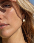 Cierra Hoop Earrings 14k Gold Necklaces Thatch 