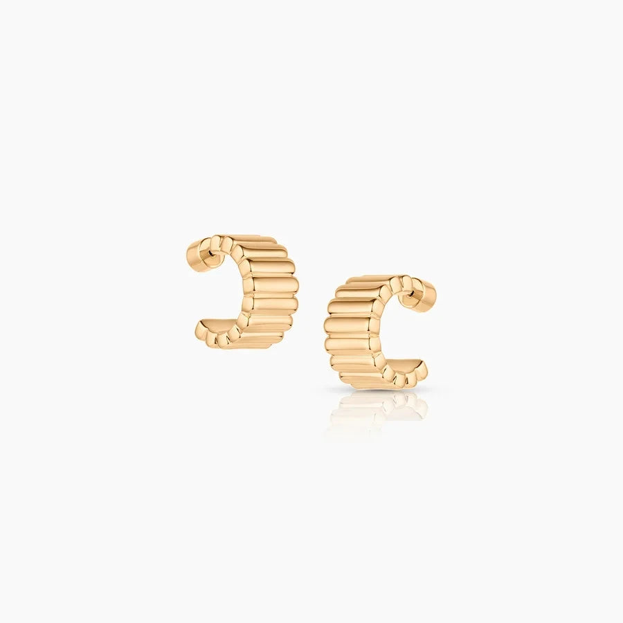Cierra Hoop Earrings 14k Gold Necklaces Thatch 