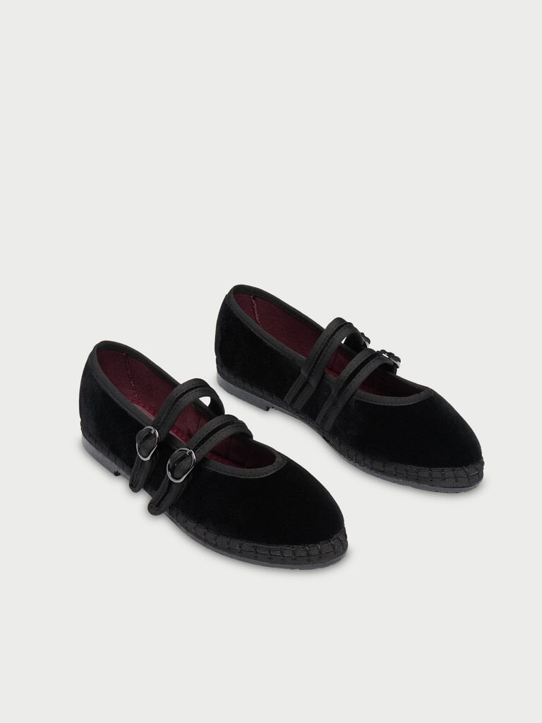 Claire Black Flats - Ballet Flabelus 
