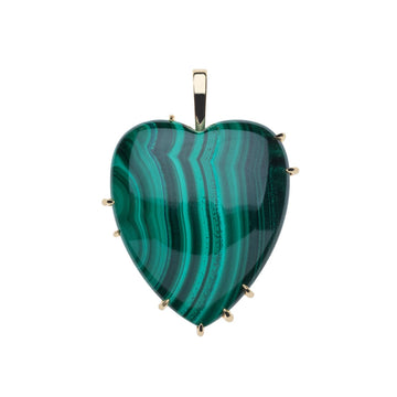 Love Carry Your Heart Pendant Malachite Jewelry - Necklaces Jane Win 