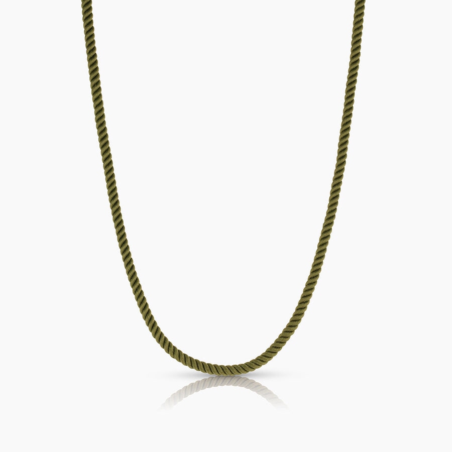 Coco Silk Cord Necklace Moss 32" Necklaces Thatch 
