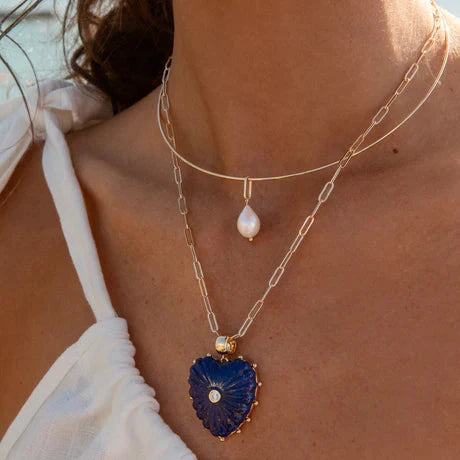 Colette Pearl Charm Necklaces Thatch 