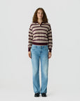 Collegiate Stripe Polo Fig Combo