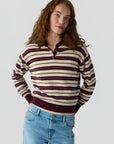 Collegiate Stripe Polo Fig Combo