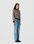 Collegiate Stripe Polo Fig Combo