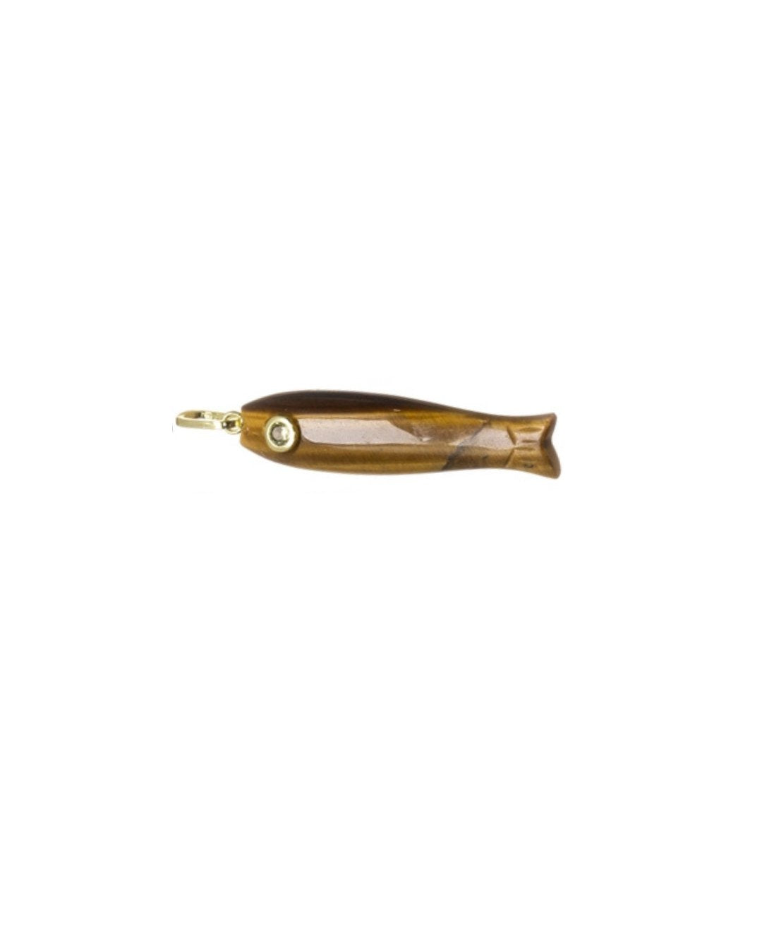 Fish Charm Tiger's Eye Jewelry Jewel Pledge 