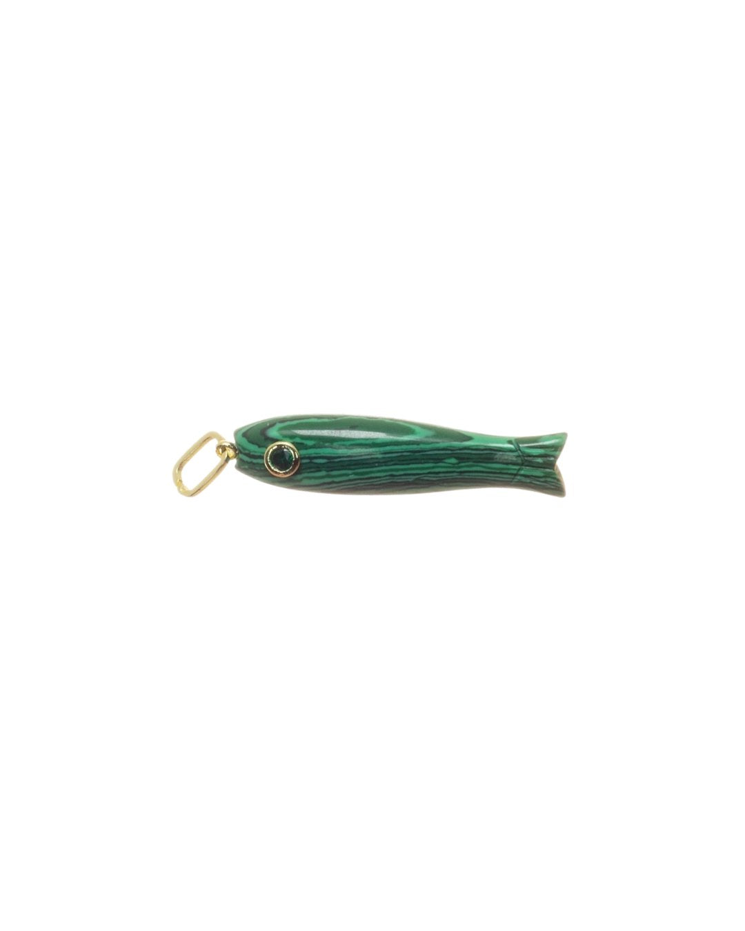 Fish Charm Malachite Jewelry Jewel Pledge 
