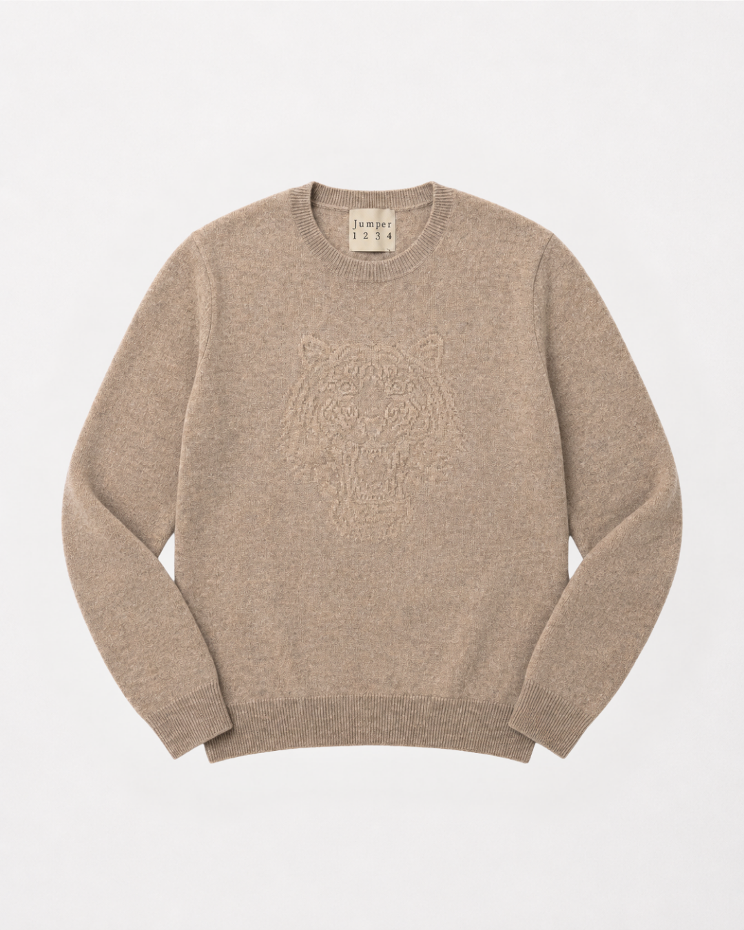 Embossed Tiger Crew Almond Rice