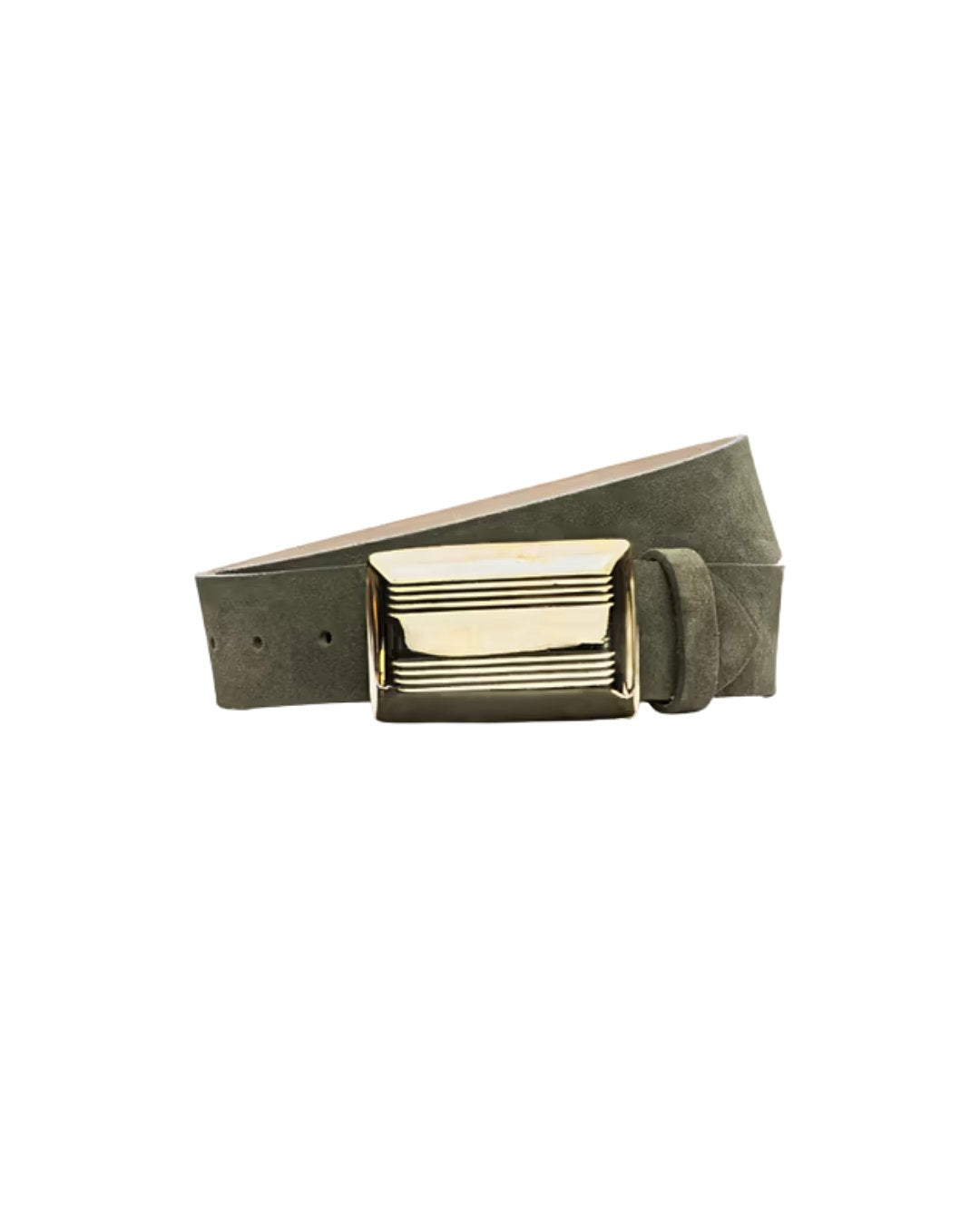 Cebo Suede Belt Olive Belts L'Agence 