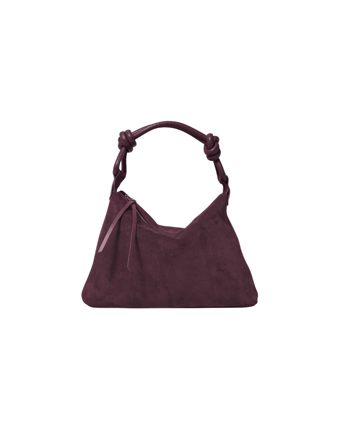 Siena Hobo Bag Plum Suede Hobo & Shoulder Rails 