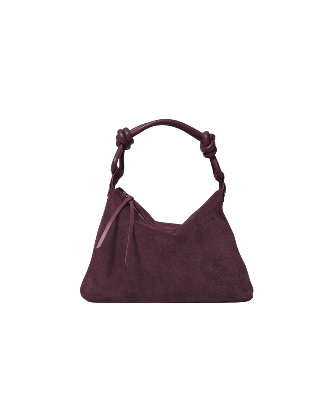 Siena Hobo Bag Plum Suede