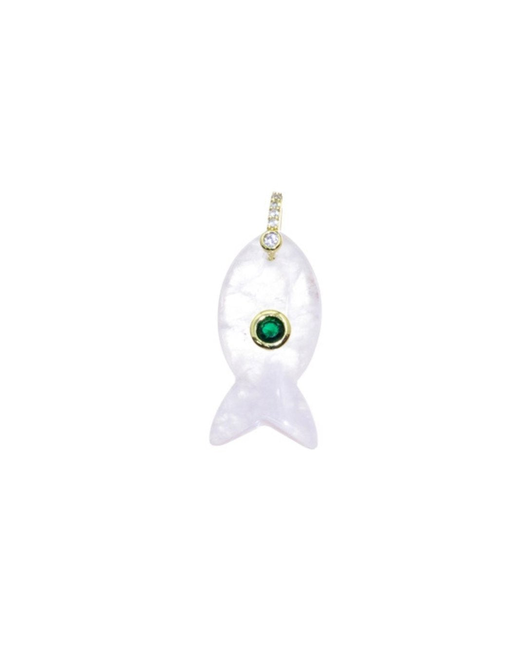 Fish Charm Crystal Quarts Jewelry JP Jewels 