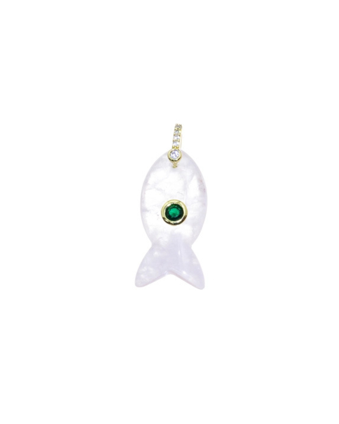 Fish Charm Crystal Quarts