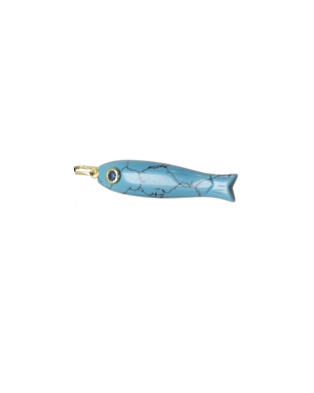 Fish Charm Magnesite Turquoise Jewelry Jewel Pledge 