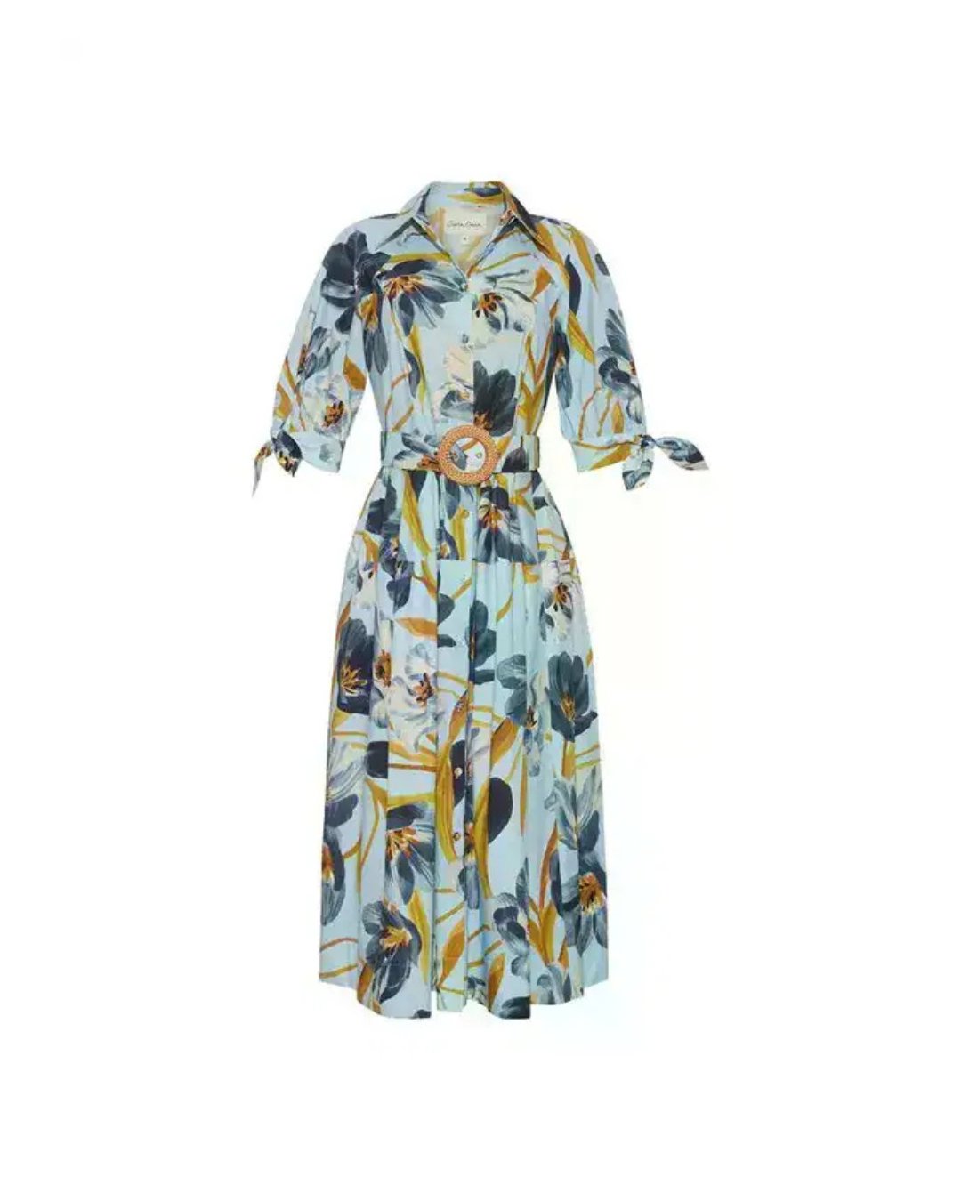 Caro Midi Dress Marais Bloom Blue Dresses - Midi Cara Cara 