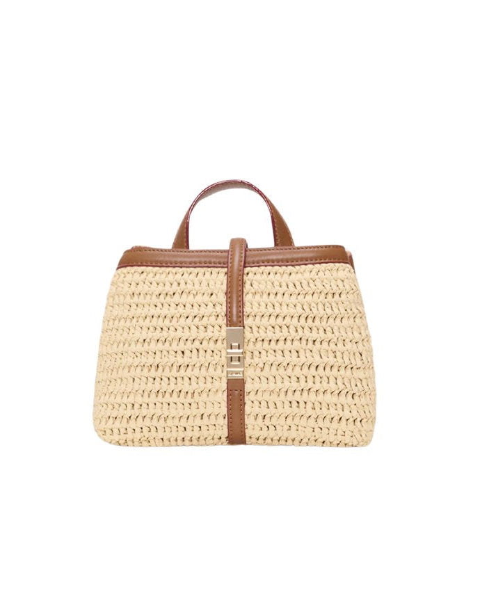 Mini Crochet Astor Top Handle Camel Crochet Crossbody MZ Wallace 