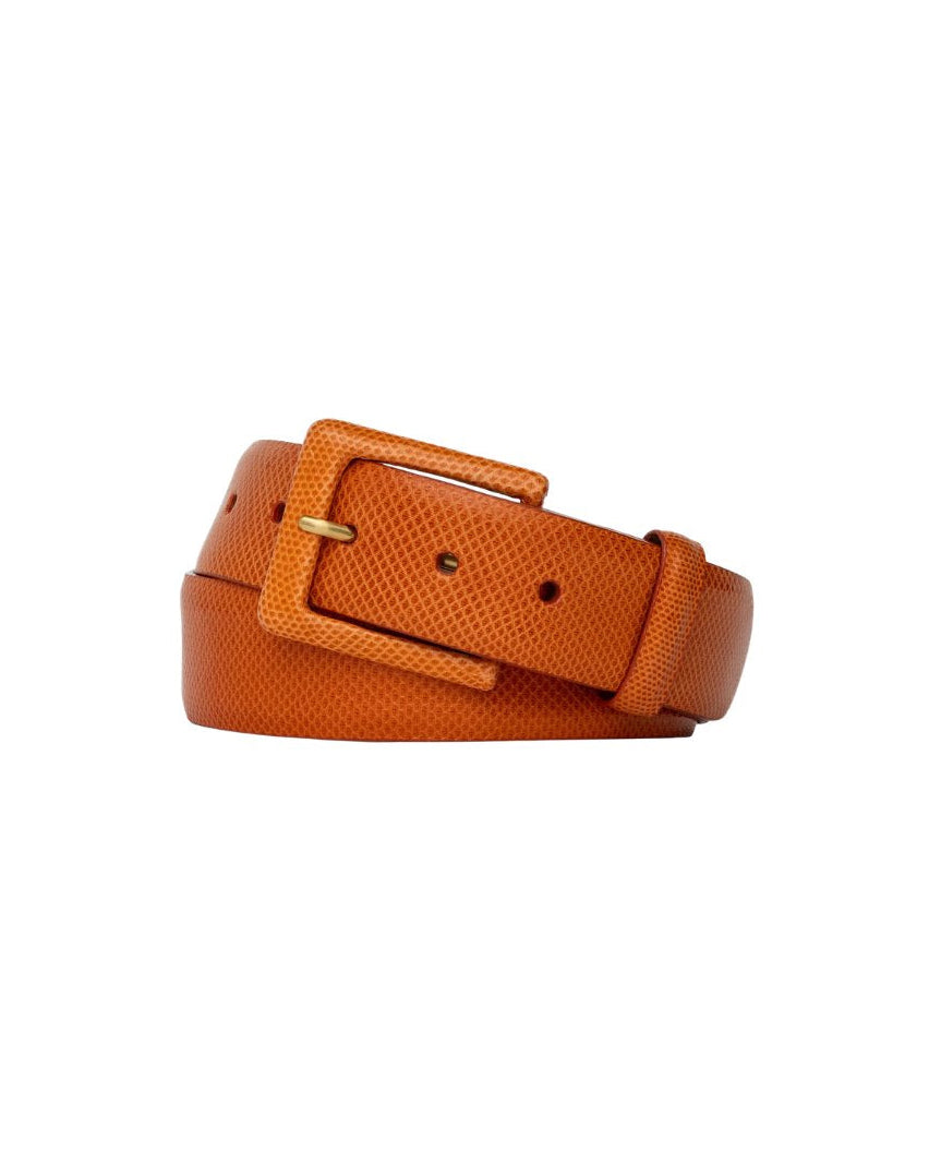 1 1/2" Karung Belt with Buckle Tangerine Belts W.Kleinberg 