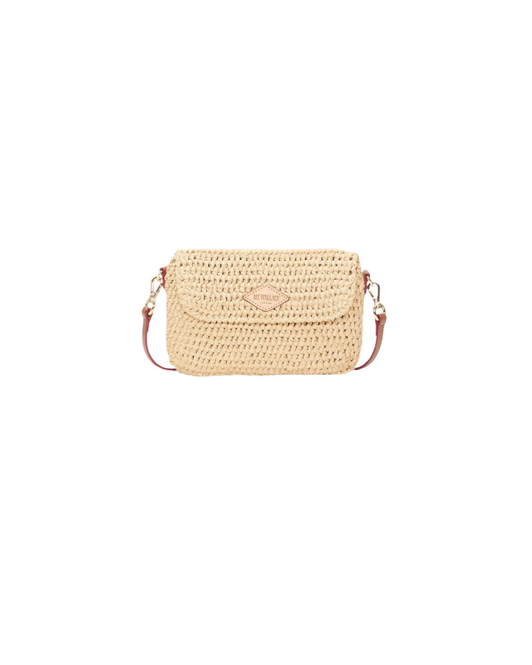 Crochet Convertible Crossbody Camel Crochet Crossbody MZ Wallace 