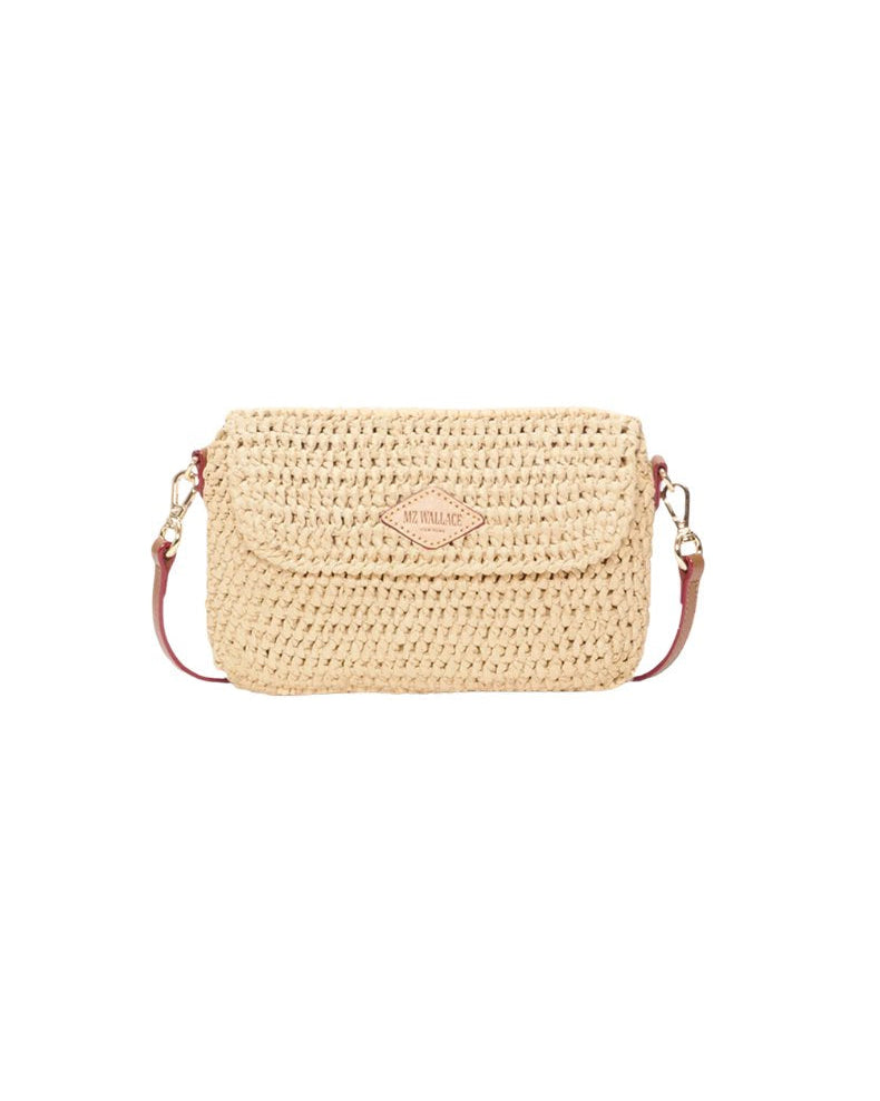 Crochet Convertible Crossbody Camel Crochet Crossbody MZ Wallace 