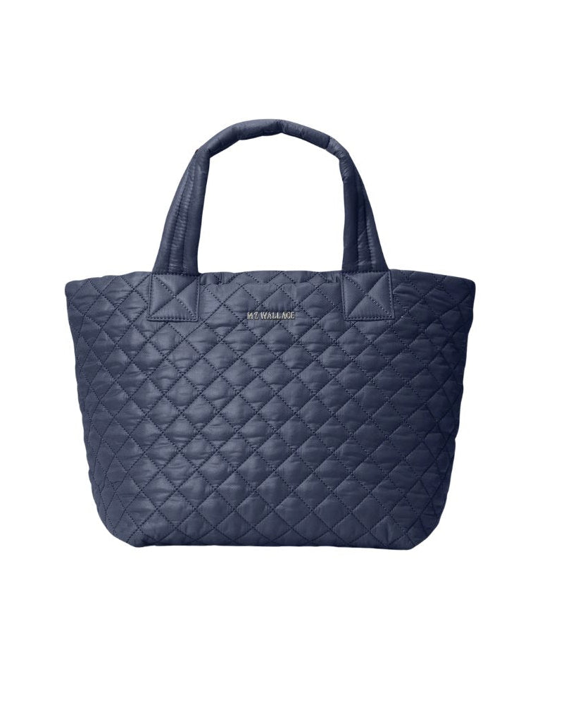 Small Metro Tote Deluxe Navy Tote & Satchel MZ Wallace 