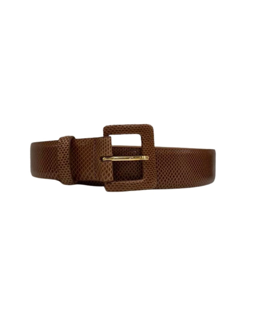 1 1/2" Karung Belt with Buckle Cognac Belts W.Kleinberg 