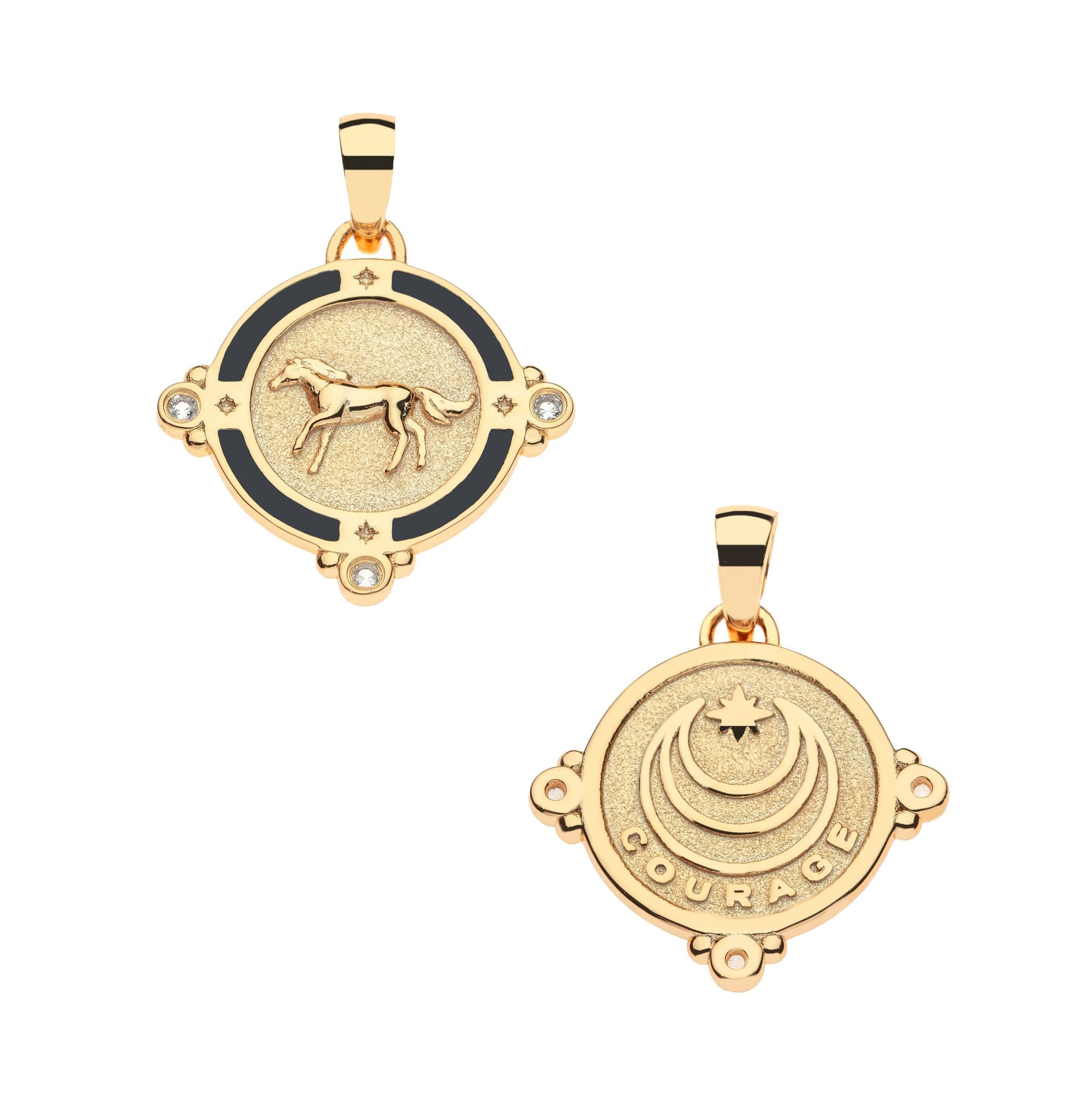 Courage Horse Petite Embellished 16-18" Classic Rolo Necklaces Jane Win 