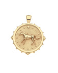 Courage Horse Original Pendant Coin 18" Drawn Link Necklaces Jane Win 