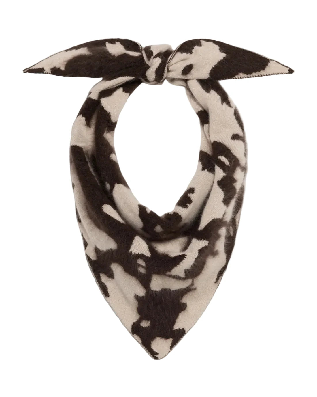 Grizzly Cowhide Wild Rag Oatmeal/Burnt Cocoa