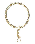 Curb Chain Lariat with T Bar Necklaces Jane Win 