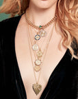 Love Petite Embellished Coin 16-18" Classic Rolo Necklaces Jane Win 