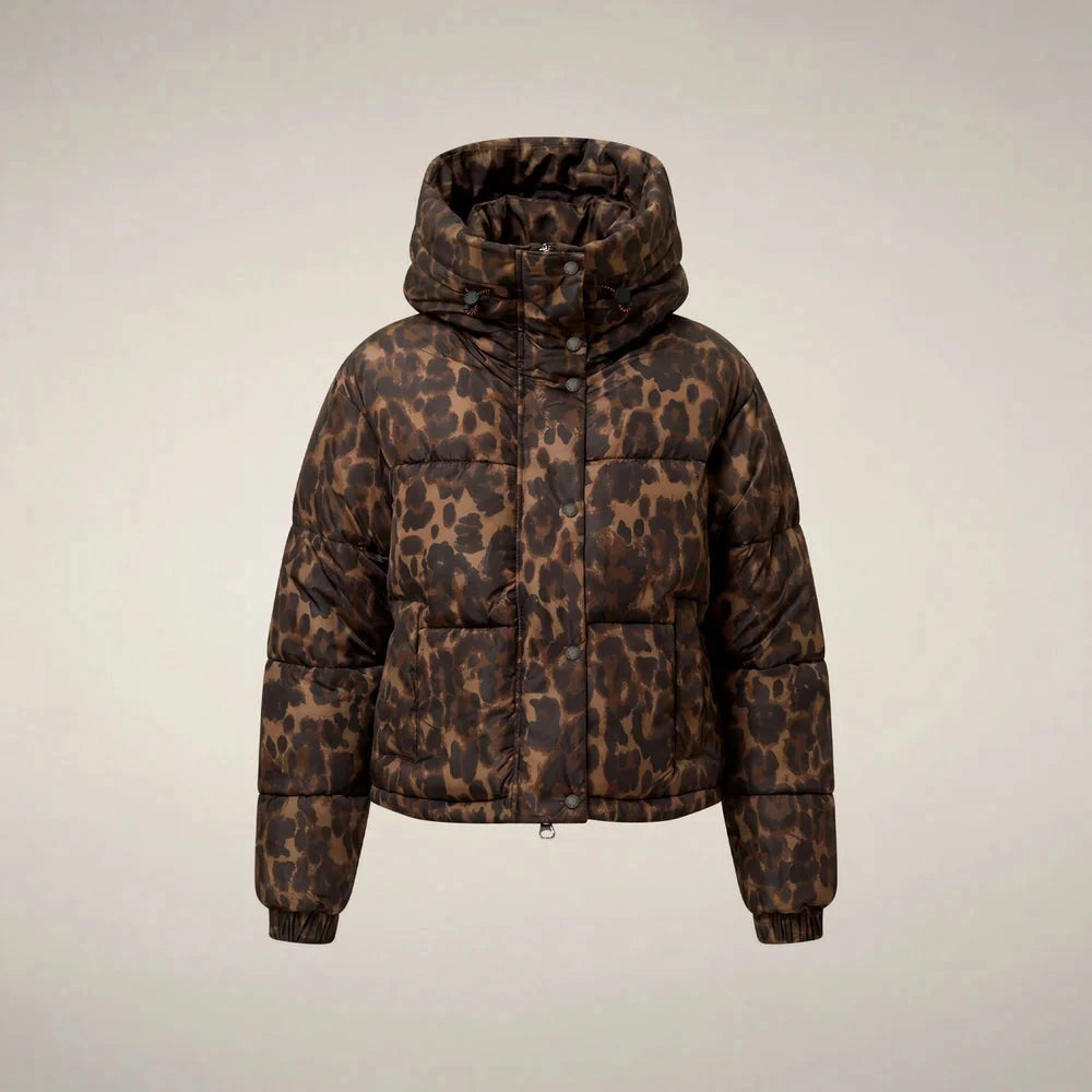 Rhiannon Dark Brown Leopard Outerwear - Longsleeve Save The Duck 