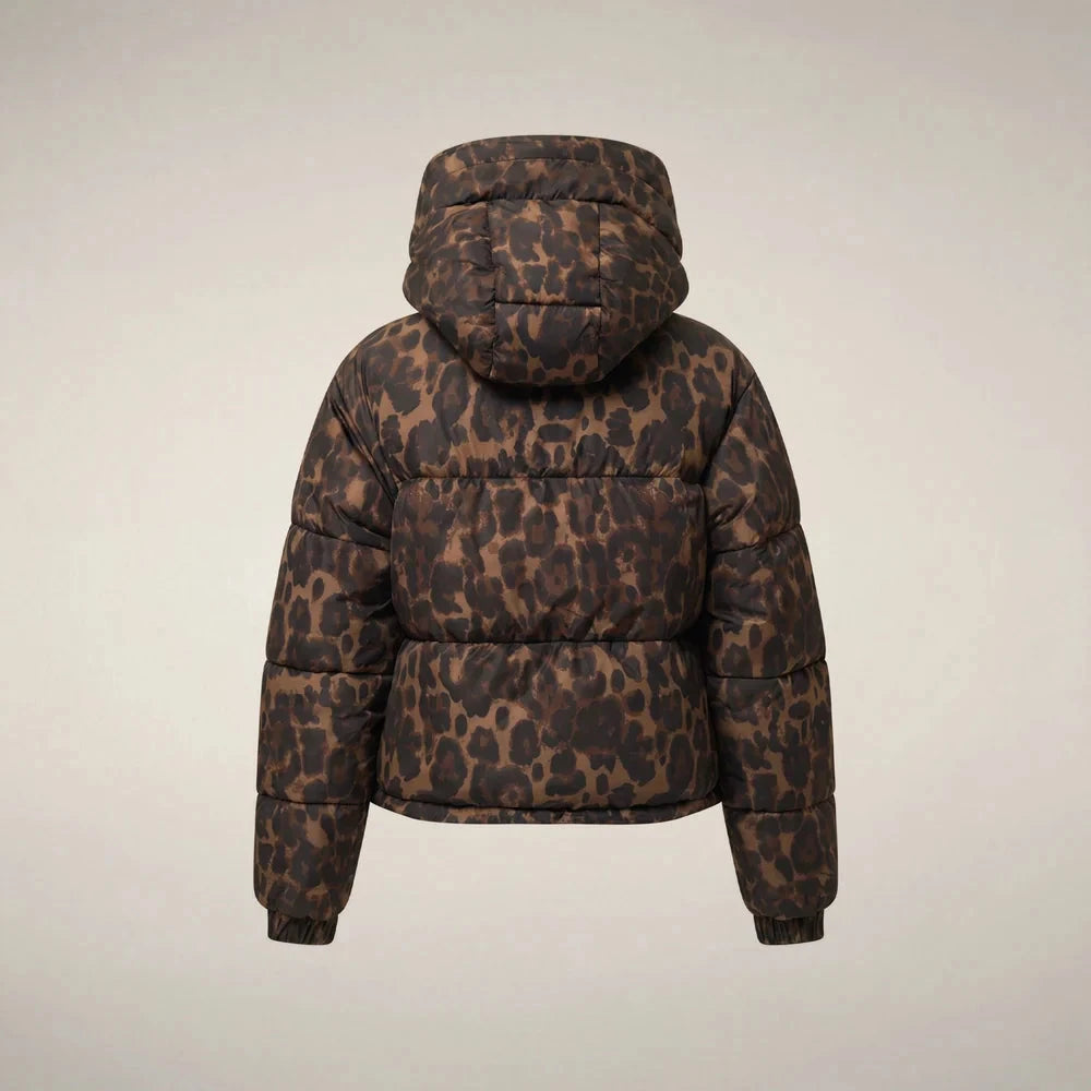 Rhiannon Dark Brown Leopard Outerwear - Longsleeve Save The Duck 