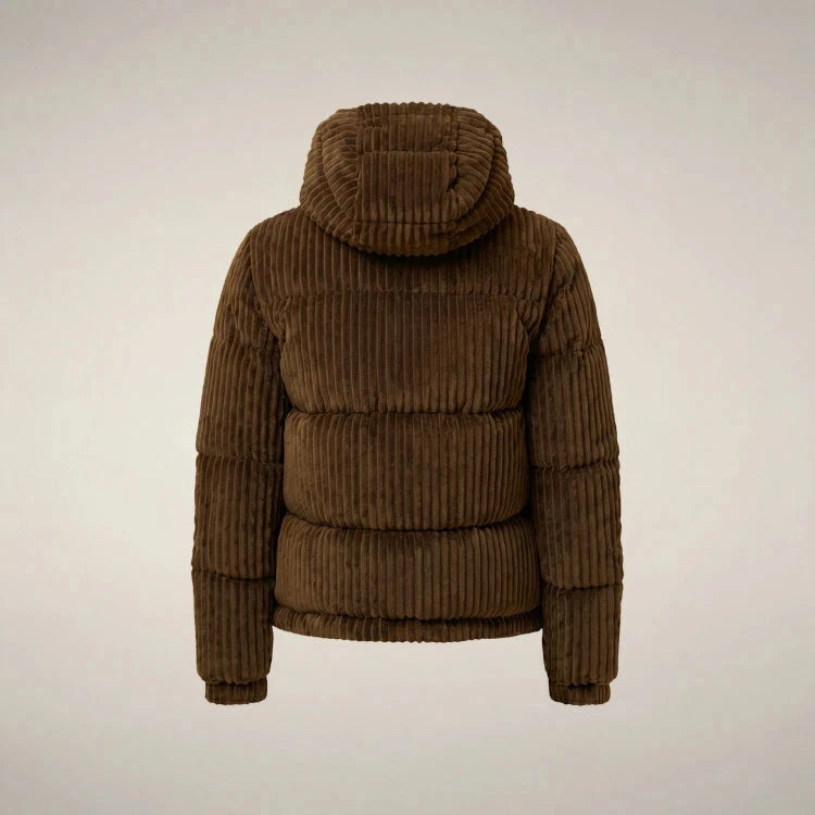 Nadege Puffer Jacket Soil Brown Outerwear - Longsleeve Save The Duck 