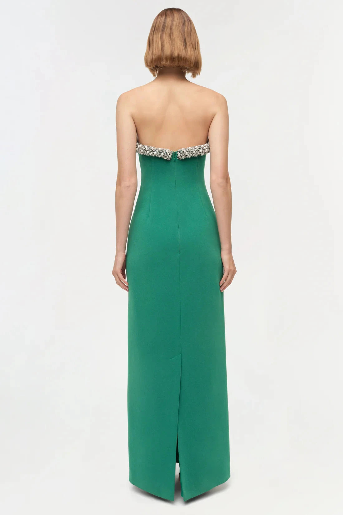 Riona Bustier Gown Kelly Green Dresses - Maxi Simkhai 