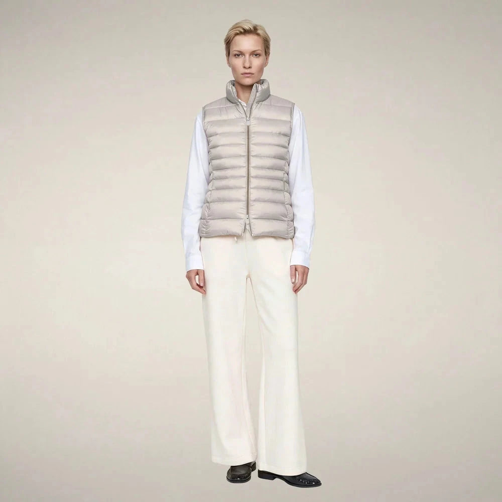 Lynn Rainy Beige Outerwear - Vest Save The Duck 