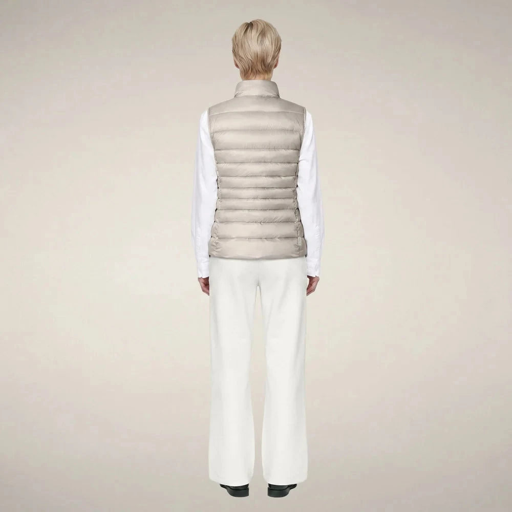 Lynn Rainy Beige Outerwear - Vest Save The Duck 