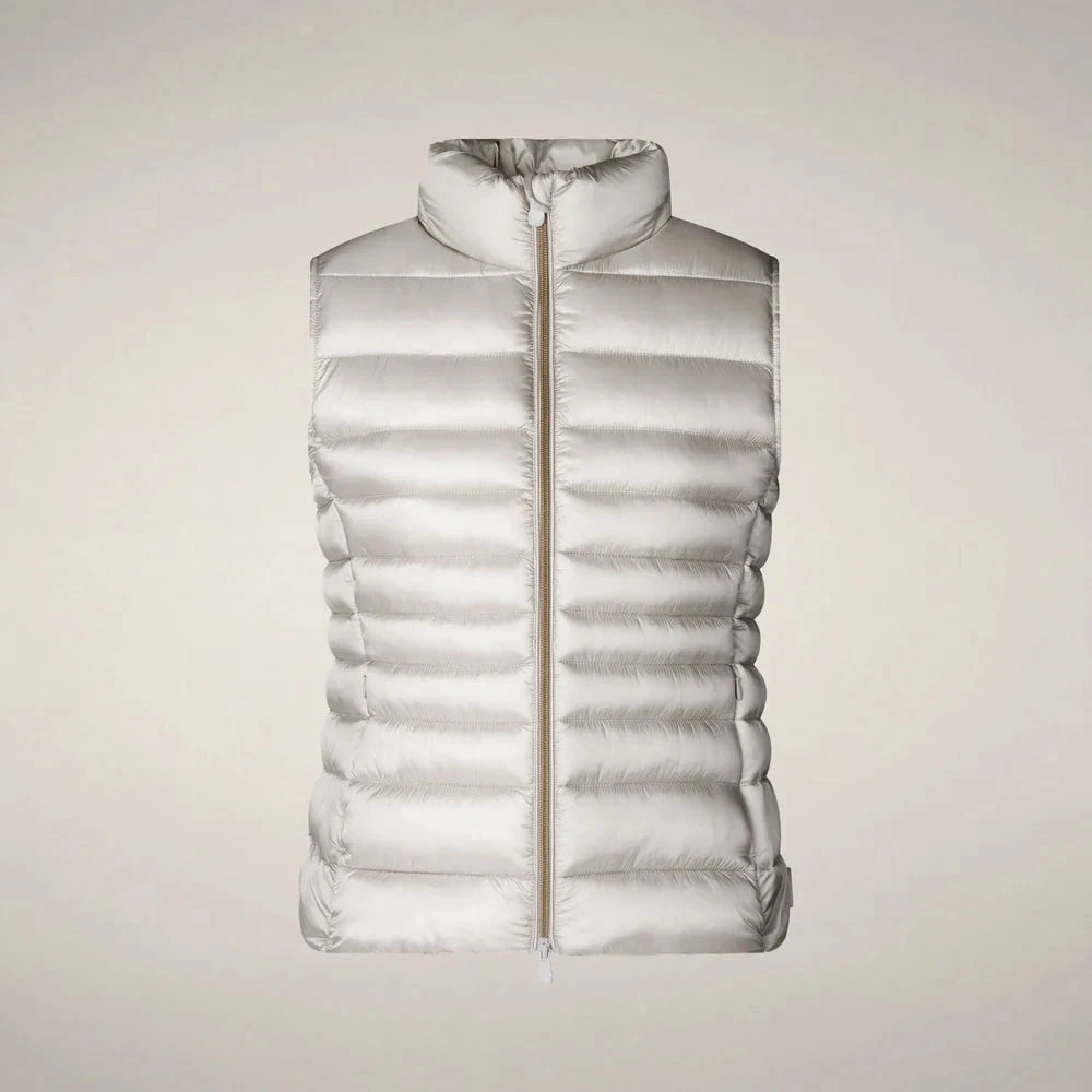 Lynn Rainy Beige Outerwear - Vest Save The Duck 