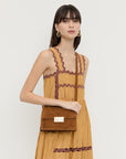Delphine Cacao Suede Shoulder Bag Crossbody Loeffler Randall 