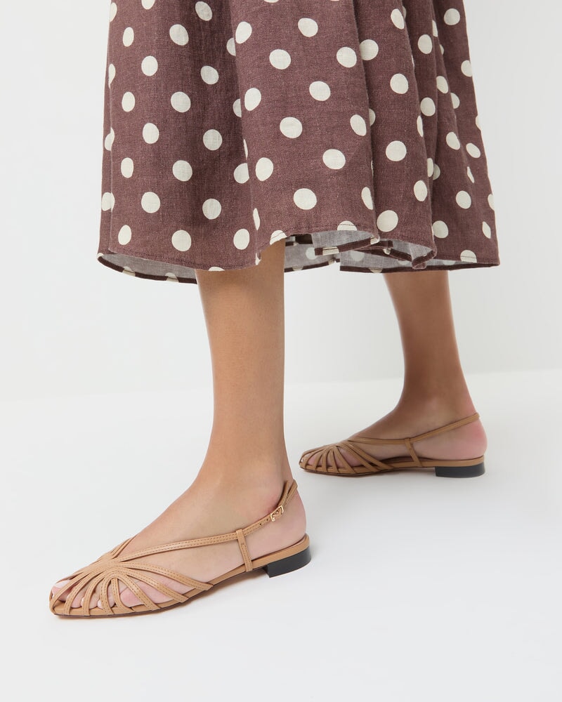Devon Lattice Slingback Sandal Dune Sandals - Flat Sandals Loeffler Randall 