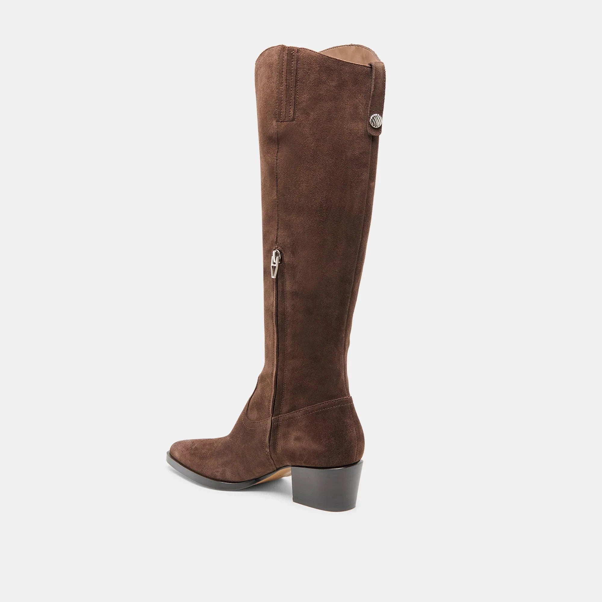 Virona H2O Boots Dark Brown Suede Knee High Boots Dolce Vita 