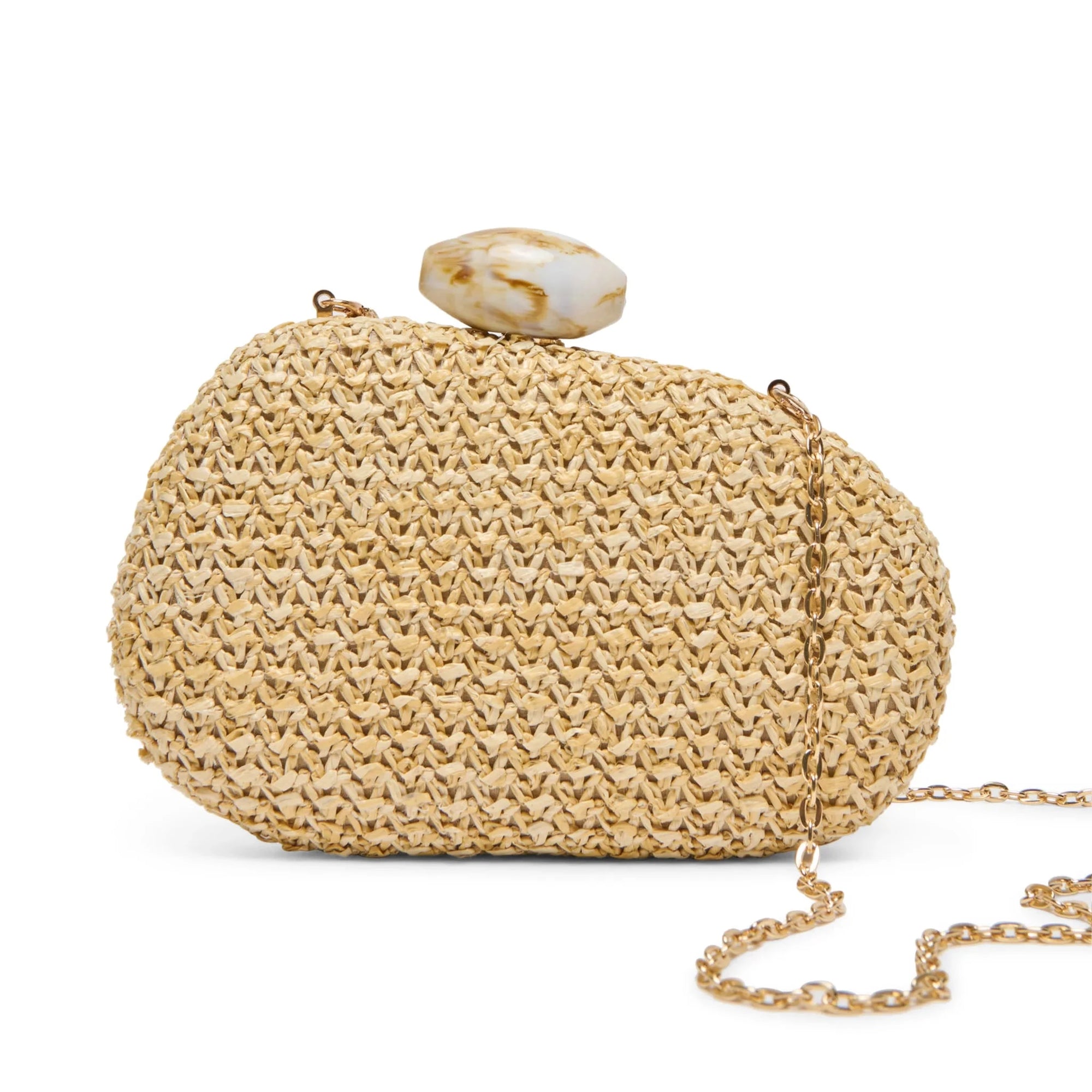 Dionne Hardshell Clutch Natural Clutch Dolce Vita 