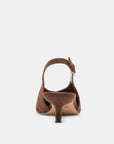 Alenna Heels Dark Brown Suede Pumps - Low Dolce Vita 
