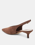 Alenna Heels Dark Brown Suede Pumps - Low Dolce Vita 