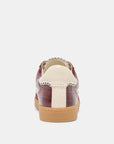 Notice Stitch Sneaker Oxblood Croco Embossed Leather Sneakers Dolce Vita 