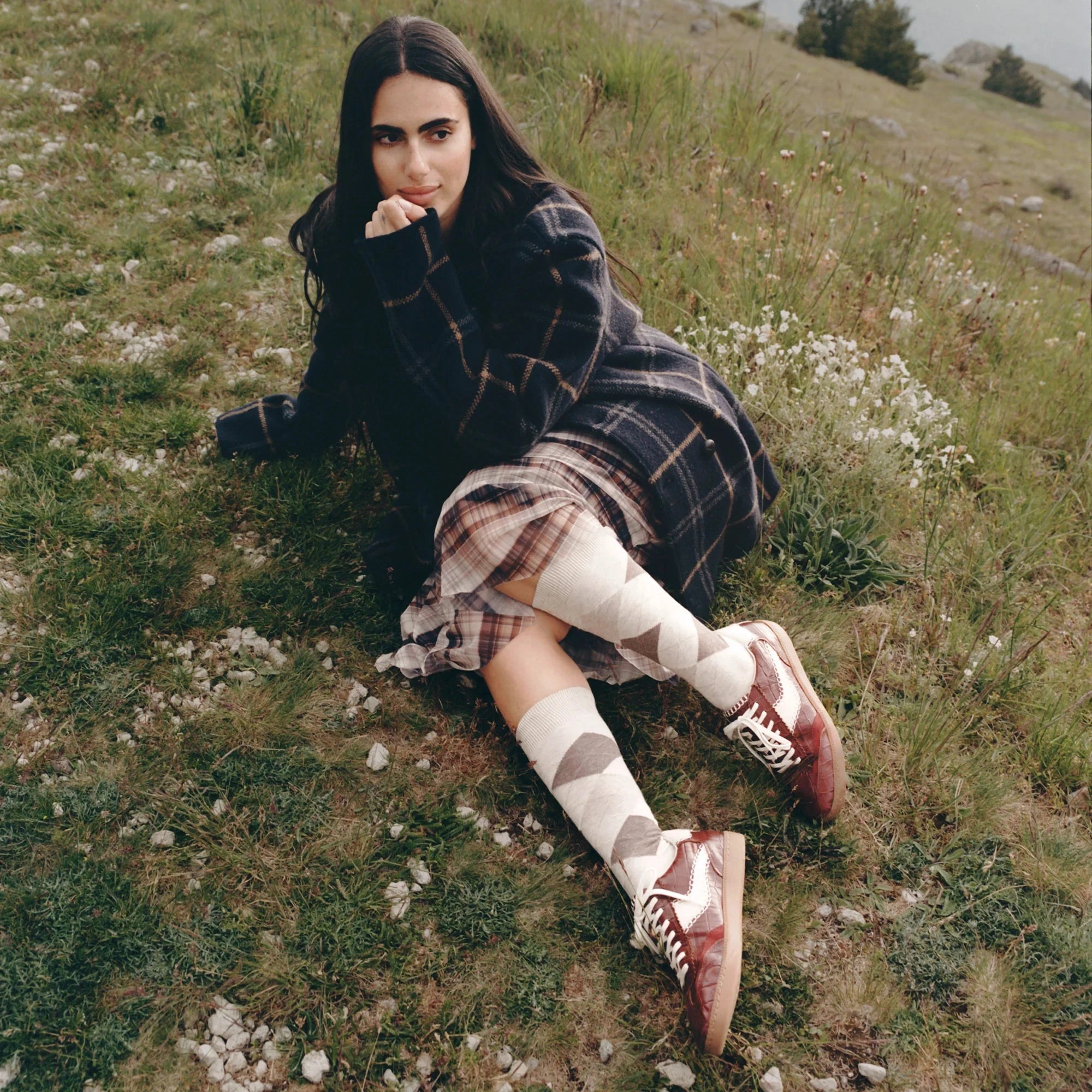 Notice Stitch Sneaker Oxblood Croco Embossed Leather Sneakers Dolce Vita 