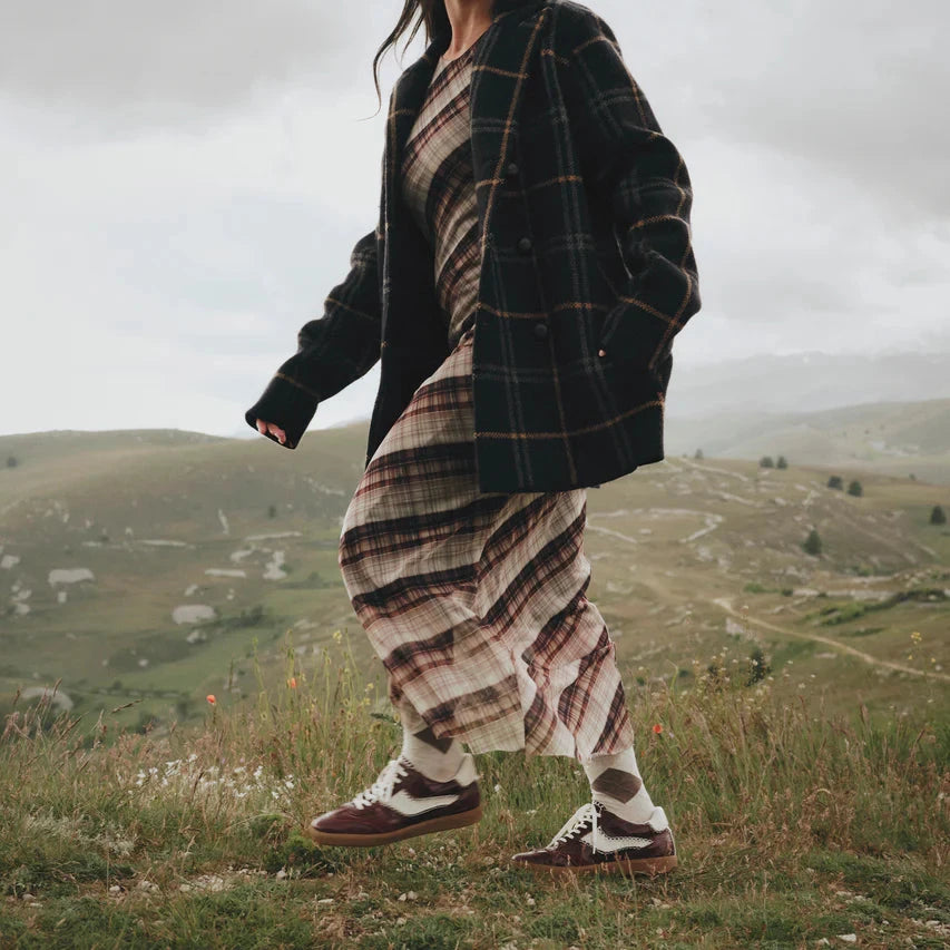 Notice Stitch Sneaker Oxblood Croco Embossed Leather Sneakers Dolce Vita 