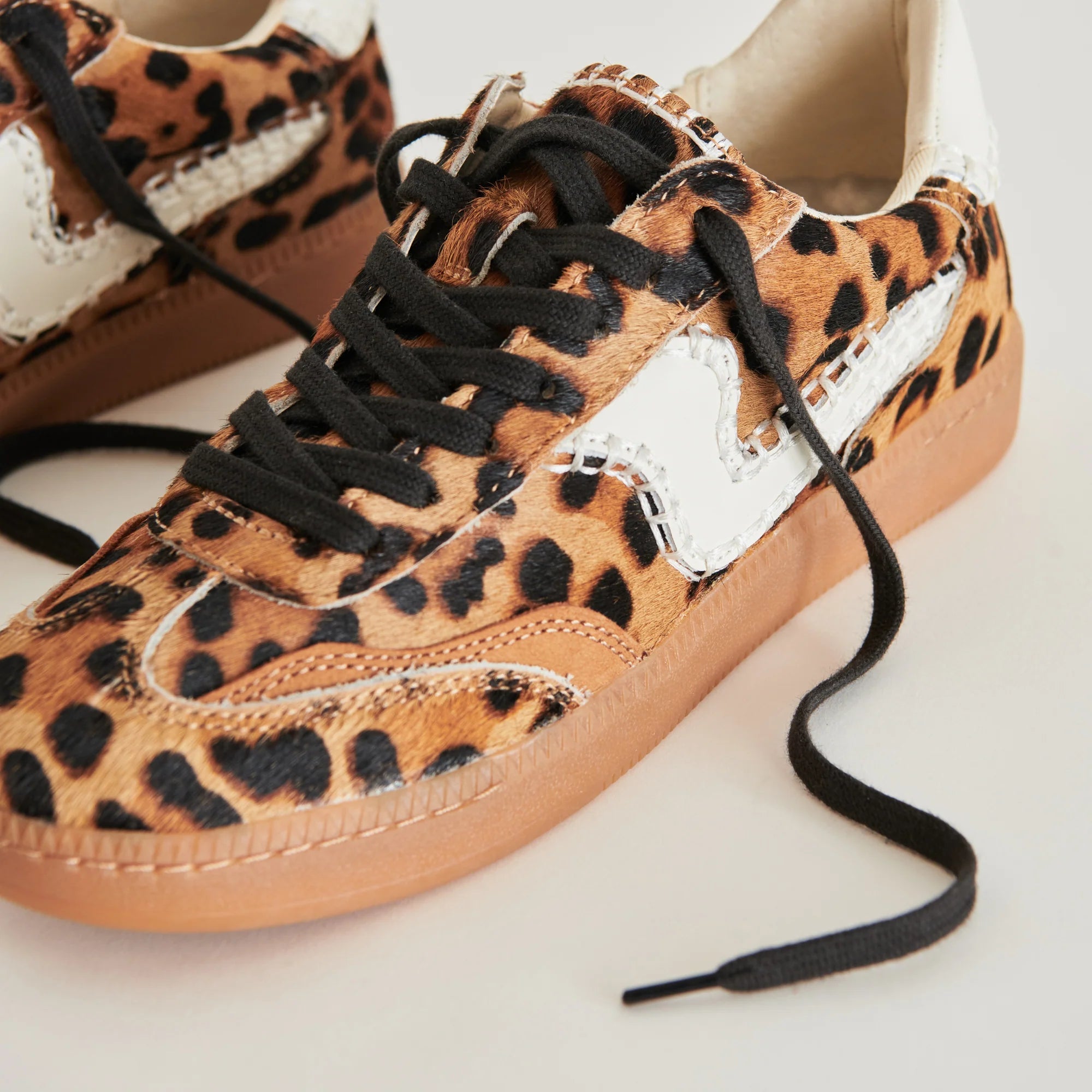 Notice Stitch Sneakers DK Leopard Calf Hair Sneakers Dolce Vita 