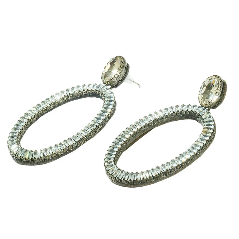 Eaton Earrings Gunmetal Earrings Deepa Gurnani 