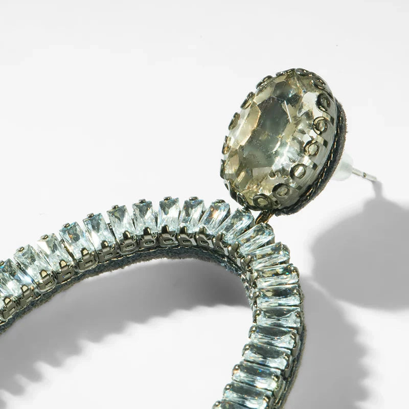 Eaton Earrings Gunmetal Earrings Deepa Gurnani 