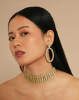 Eaton Earrings Gold Earrings Deepa Gurnani 